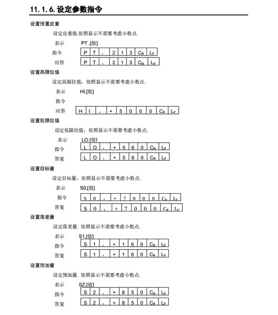 AD4329精密稱重顯示器設(shè)定參數(shù)指令_48