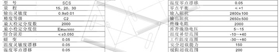便攜式汽車衡參數(shù)列表