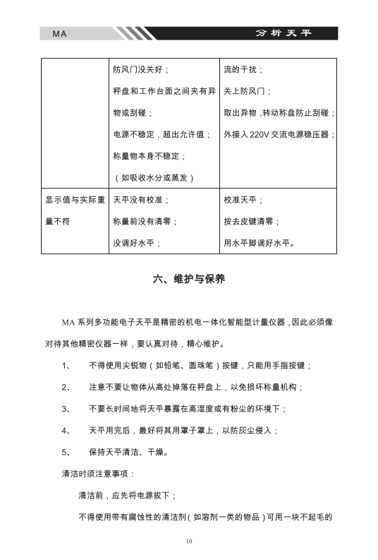 MA系列多功能分析天平維護(hù)保養(yǎng)_09