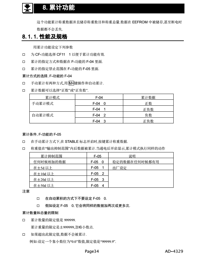 AD4329精密稱重顯示器累計(jì)功能_34