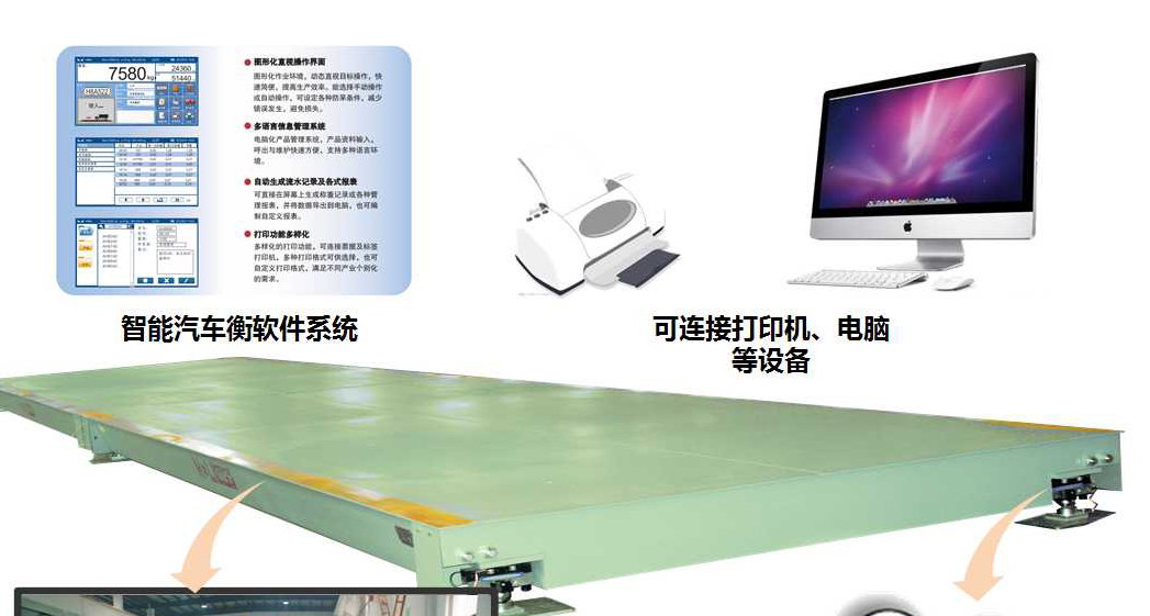 SCS亞津標(biāo)準(zhǔn)式靜態(tài)電子汽車衡地磅